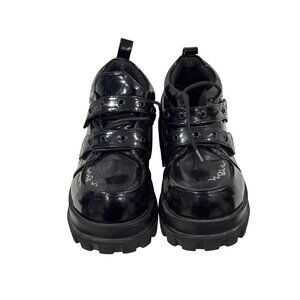 GURURU Original Punk Love Cross Y2K Thick Sole Shoes Japanese Sweet Lolita Girl